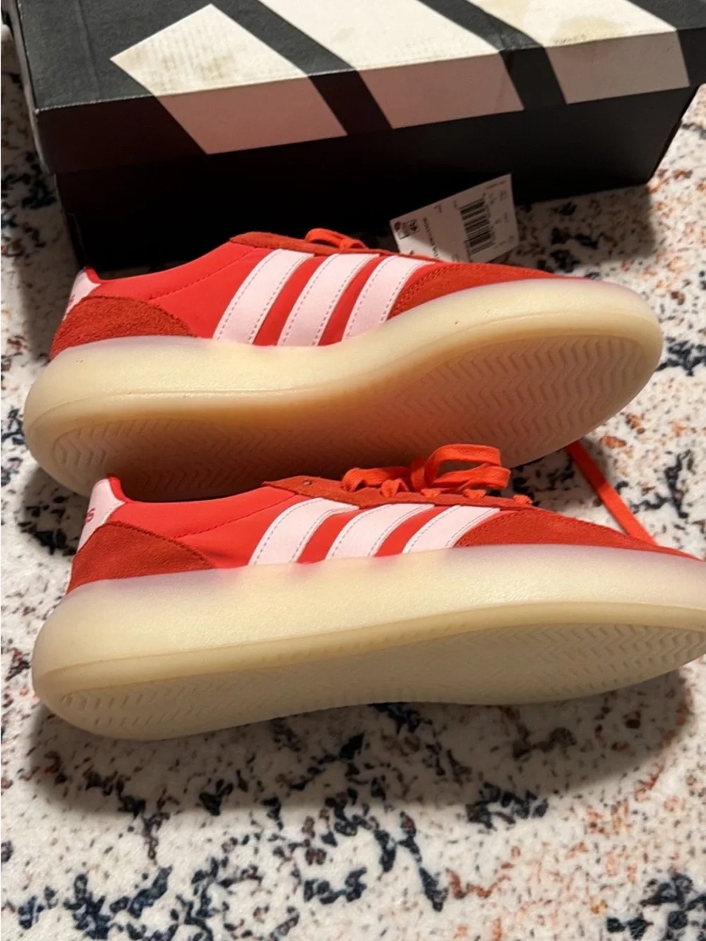 Adidas Barreda Decode Orange Pink Sneakers NWT